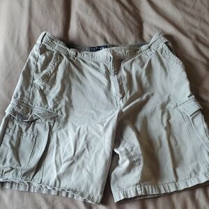 Express Men's Beige Cargo Shorts